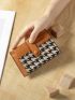 Houndstooth Pattern Card Holder Multi-Card Card Organizer for Storage Credit Cards