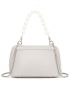 Faux Pearl Decor Satchel Bag