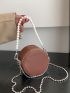 Mini Faux Pearl Decor Circle Bag