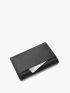 Litchi Embossed Letter Decor Long Wallet