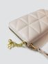 Clover Decor Quilted Detail Long Wallet