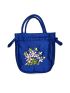 Mini Floral Embroidered Drawstring Design Satchel Bag