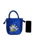 Mini Floral Embroidered Drawstring Design Satchel Bag