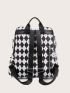 Argyle Pattern Functional Backpack