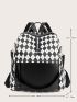 Argyle Pattern Functional Backpack