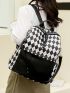 Argyle Pattern Functional Backpack