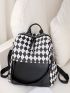 Argyle Pattern Functional Backpack