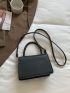 Mini Minimalist Top Handle Flap Square Bag