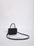 Mini Minimalist Top Handle Flap Square Bag