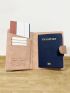 Airplane & Letter Embossed Passport Case