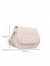 Mini Saddle Bag Quilted Flap Elegant Style