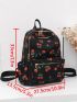 Fruit Pattern Functional Backpack