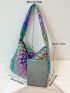 Colorblock Quilted Hobo Bag