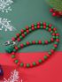 Christmas Tree Decor Beaded Bag Strap