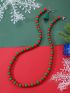 Christmas Tree Decor Beaded Bag Strap