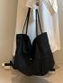 Minimalist Large Capacity Shopper Bag, Large Capacity Tote Bag For Work And Travel