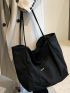 Minimalist Large Capacity Shopper Bag, Large Capacity Tote Bag For Work And Travel