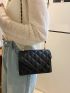 Mini Flap Geometric Quilted Chain Square Bag