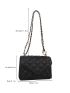 Mini Flap Geometric Quilted Chain Square Bag