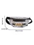 Floral Embroidery Chain Decor Waist Bag