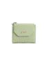 Heart Embossed Flap Small Wallet