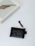 Minimalist Mesh Panel Coin Purse