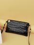 Croc Embossed Crossbody Bag