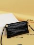 Croc Embossed Crossbody Bag