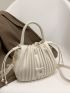 Drawstring Detail Ruched Bag