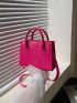 Mini Neon Pink Square Bag