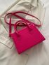 Mini Neon Pink Square Bag