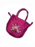 Mini Floral Embroidered Drawstring Design Satchel Bag, Mothers Day Gift For Mom