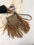 Mini Fringe Decor Flap Novelty Bag