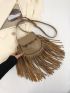 Mini Fringe Decor Flap Novelty Bag