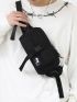 Release Buckle Decor Waist Bag