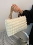 Minimalist Chain Ruched Bag