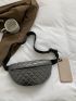 Metallic Quilted Detail Waist Bag