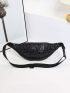 Crocodile Embossed Fanny Pack