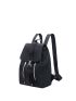 Buckle Decor Flap Backpack With Purse