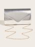 Metallic Flap Envelope Bag