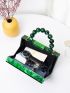 Mini Beaded Decor Chain Box Bag