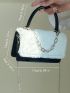 Mini Flap Chain Flannelette Square Bag