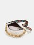 Geometric Pattern Chain Decor Fanny Pack