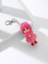 Cartoon Doll Design Bag Charm Keychain Perfect for Women's Handbags & School Bags