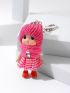 Cartoon Doll Design Bag Charm Keychain Perfect for Women's Handbags & School Bags