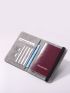 Plane & Letter Graphic Passport Case