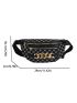 Geometric Pattern Chain Decor Fanny Pack