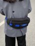 Release Buckle Decor Waist Bag