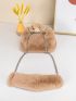 Minimalist Fluffy Chain Hobo Bag