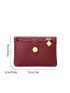 Litchi Embossed Small Wallet With Coin Purse